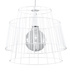Lampe suspendue GATE blanche + 1x ampoule LED E27 3000K Warm 7.5W 620lm