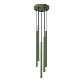 Lampe pendante PASTELO 5P vert olive