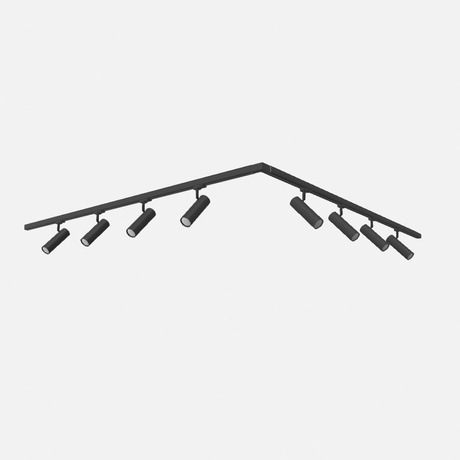 Plafonnier, 8 points, système de rail triphasé, DIREZIONE