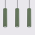 Lampe suspendue KARBON 3L vert olive