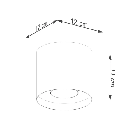 Plafonnier MIKA noir