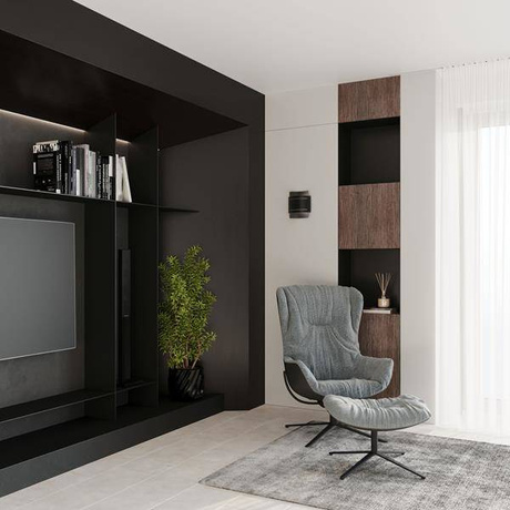 Applique HESTIA noire + 1x ampoule LED G9 4000K froide 4,5W 530lm