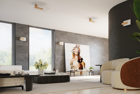 Applique LAPPO bois naturel + 1x ampoule LED E14 3000K chaude 7.5W 620lm