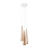 Lampe suspendue SULA 3P en bois naturel