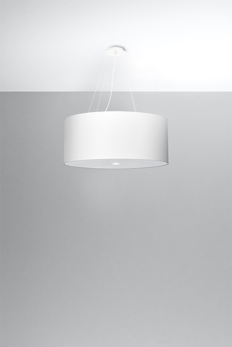 Lustre OTTO 60 blanc + 5x ampoule LED E27 3000K Warm 7.5W 620lm