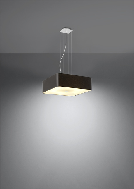 Lustre LOKKO 45 noir + 5x ampoule LED E27 3000K Warm 7.5W 620lm