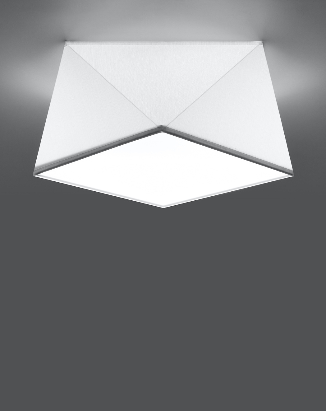 Plafond HEXA 25 BLANC + 1x ampoule LED E27 4000K Froid 7.5W 650lm