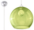 Lampe suspendue BALL verte + 1x ampoule LED E27 4000K froide 7,5W 650lm