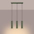 Lampe suspendue KARBON 3L vert olive