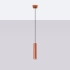 Lampe suspendue LAGOS 1 rouge ocre