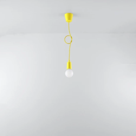 Lampe pendante DIEGO 1 jaune