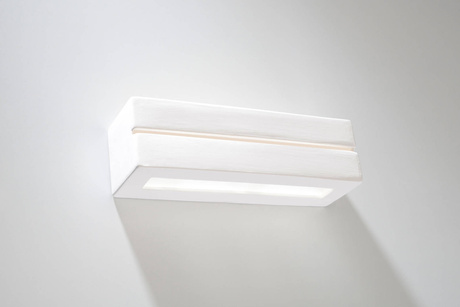Applique en céramique VEGA LINE blanc + 1x ampoule LED E27 4000K Cold 7,5W 650lm