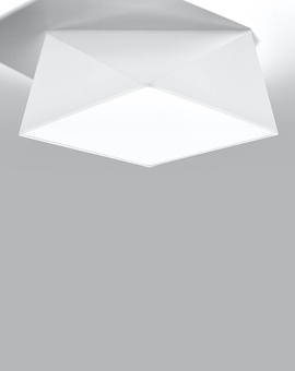 Plafond HEXA 35 BLANC + 2x ampoule LED E27 4000K Froid 7.5W 650lm