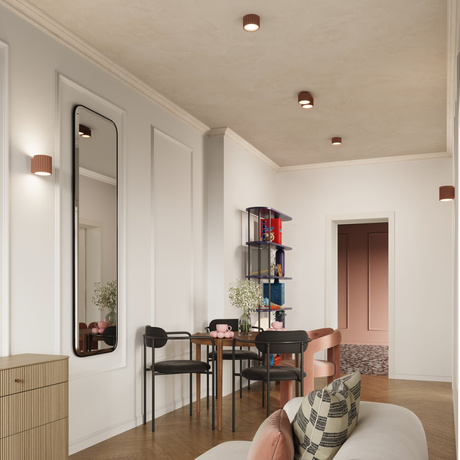 Plafonnier AURA 2 moka Gx53