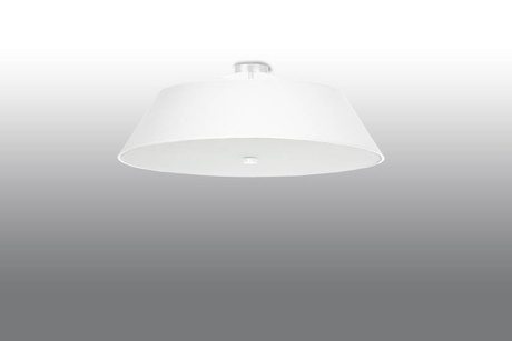 Plafond VEGA 60 blanc + 5x ampoule LED E27 3000K Warm 7.5W 620lm