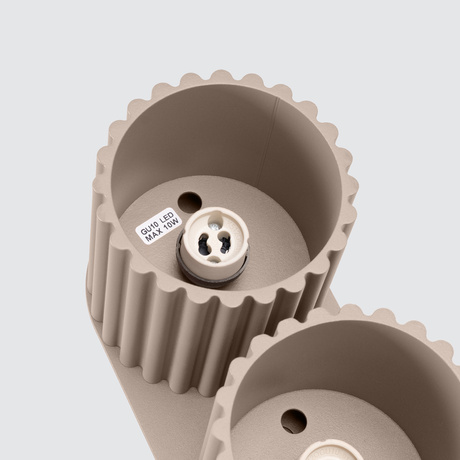 Plafonnier AURA 2 taupe GU10