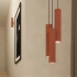 Lampe suspendue LAGOS 1 rouge ocre