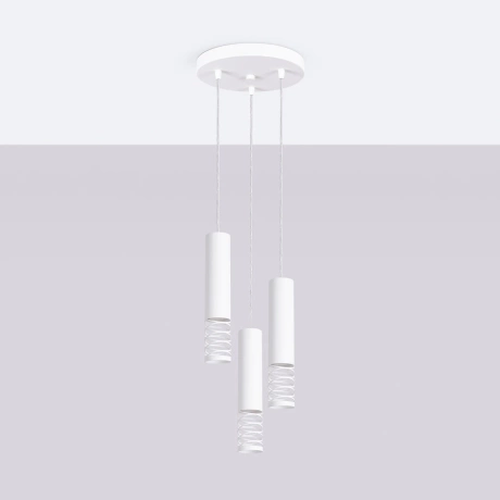 Lampe suspendue LAMI 3P blanc