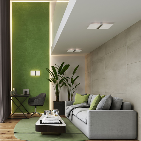 Plafond AZALIA + 4x Ampoule LED G9 4000K Froid 4.5W 530lm