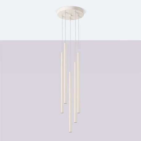 Lampe suspendue PASTELO 5P beige