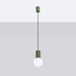 Lampe pendante HALO 1 vert olive