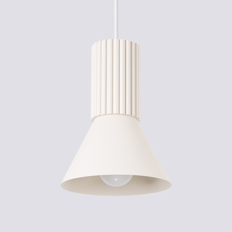 Lampe suspendue ESTRIA 1 beige