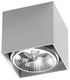 Plafond BLAKE gris + 1x ampoule LED GU10 AR111 3000K Warm 12W 800lm