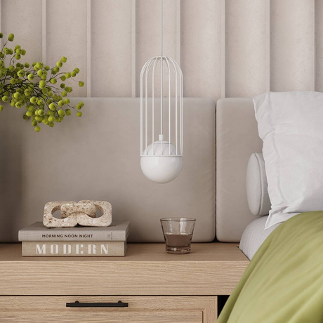 BRINA Lampe suspendue 3L blanche + 3x ampoule LED G9 4000K froide 4.5W 460lm