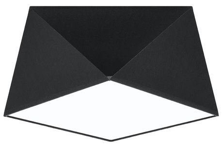Plafond HEXA 25 NOIR + 1x ampoule LED E27 3000K Warm 7.5W 620lm