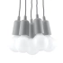 Lampe suspendue DIEGO 5 gris