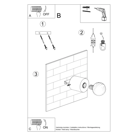 Applique SALGADO en bois naturel