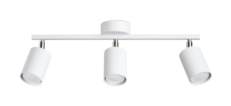 Plafond LEMMI 3 blanc + 3x ampoule LED GU-10 4000K Froid 7W 530lm