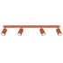 Plafonnier KARBON 4L rouge ocre