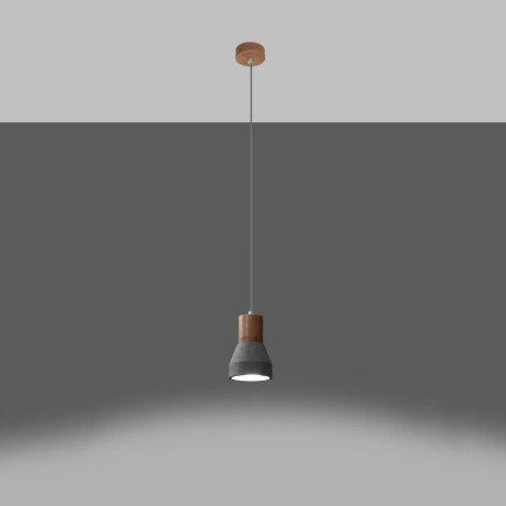 Lampe suspendue QUBIC gris