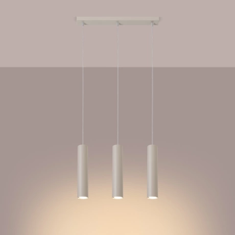 Lampe suspendue LAGOS 3L beige