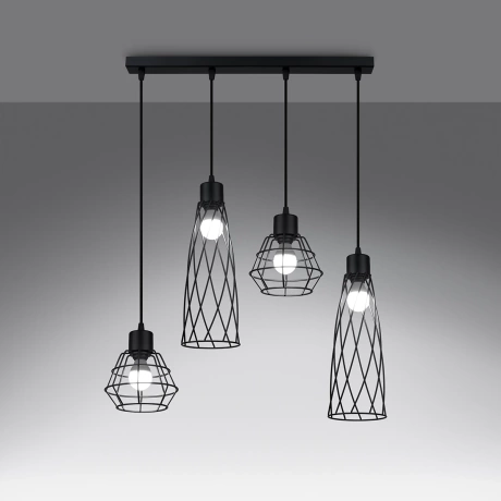 Lampe suspendue SUBA 4L noir
