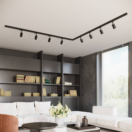 Plafonnier, 4 spots, système de rail triphasé, RING