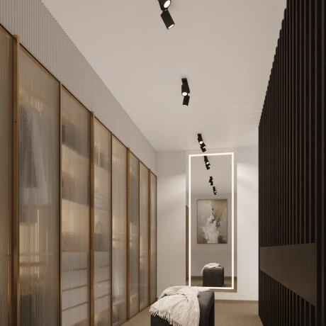 Plafonnier KARBON 3P noir