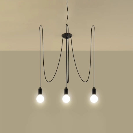 Lustre EDISON 3 noir