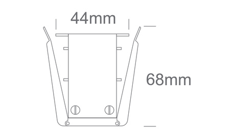 Rail magnétique encastré 2m noir MIDI ON/OFF DALI 48V