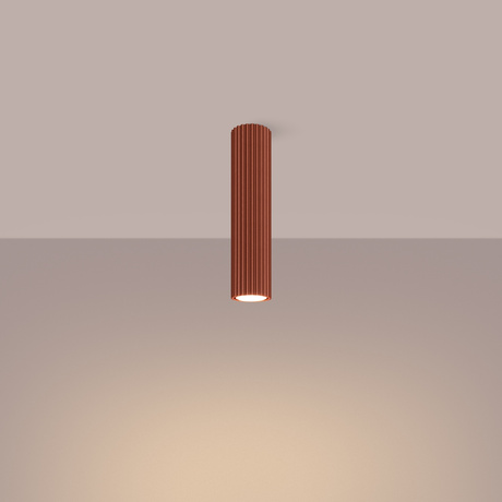 Plafonnier KARBON 30 rouge ocre