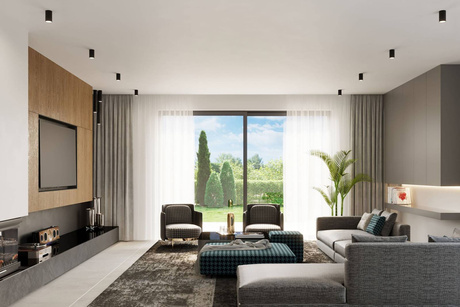 Plafond LAGOS 30 noir + 1x ampoule LED GU-10 4000K froid 7W 630lm