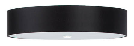 Plafond SKALA 60 noir + 5x ampoule LED E27 3000K Warm 7.5W 620lm