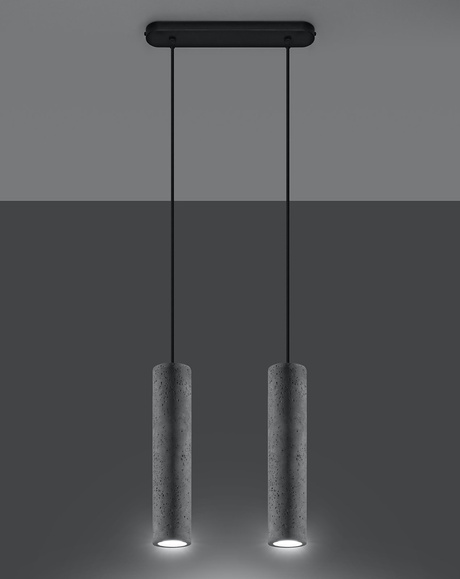 LUVO 2 lampe suspendue + 2x GU-10 4000K froid 7W 630lm ampoule LED