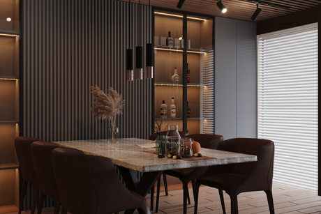 Plafond LOOPEZ noir/doré + 1x ampoule LED GU-10 3000K Warm 7W 620lm