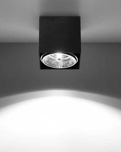 Plafond BLAKE noir + 1x ampoule LED GU10 AR111 4000K COLD 10W 850lm