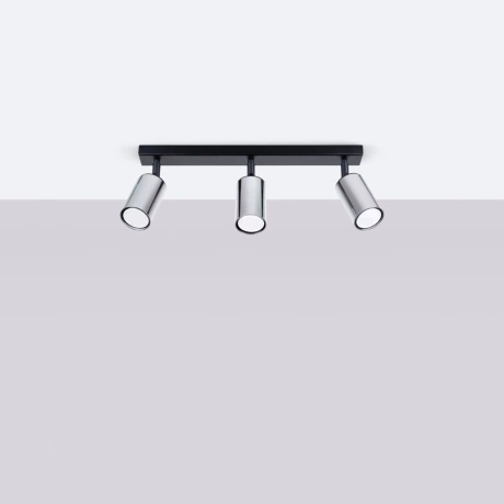 Plafonnier WINX 3 noir/chrome