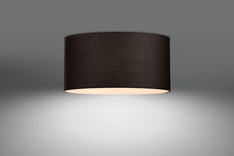 Plafond OTTO 50 noir + 5x ampoule LED E27 3000K Warm 7.5W 620lm