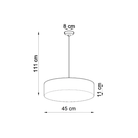 Lampe suspendue ARENA 45 blanc