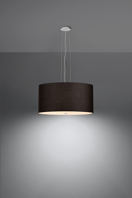 Lustre OTTO 50 noir + 5x ampoule LED E27 4000K froide 7.5W 650lm